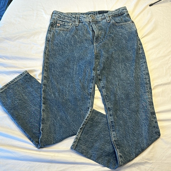 AG Adriano Goldschmied Isabelle High-Rise Straight Crop EUC Size 28R - Picture 13 of 15